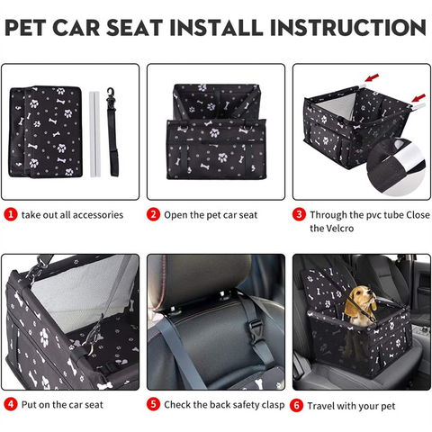 Pet Car Booster Seat Skládací nosič